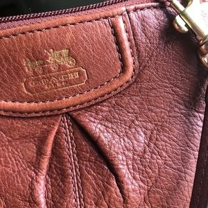 Leather Coach wristlet